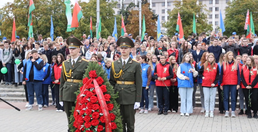 Гомель стал первой точкой в маршруте автопоезда "#Беларусь. Молодежь. Созидание"